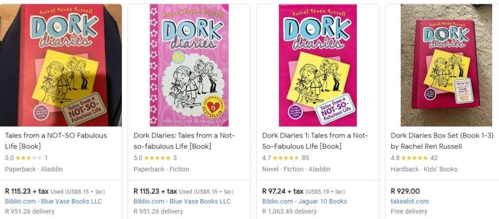 Dork Diaries Tales from a not so fabulous life Rachel Renee Russell teen chic lit comedy humor