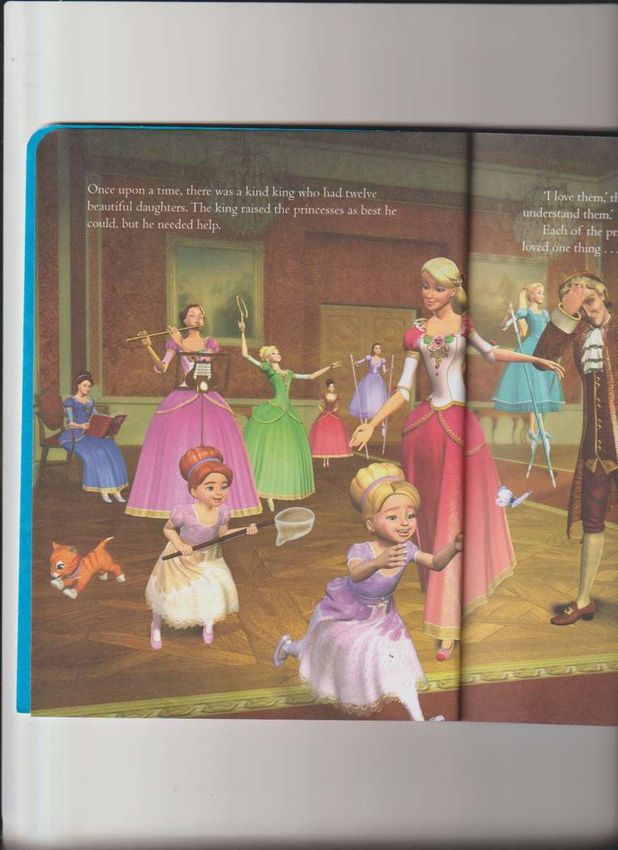Barbie 12 Dancing Princesses Hard Cover girls story book children