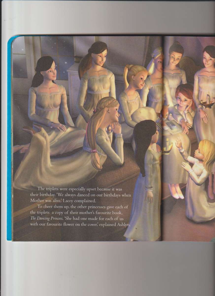 Barbie 12 Dancing Princesses Hard Cover girls story book children