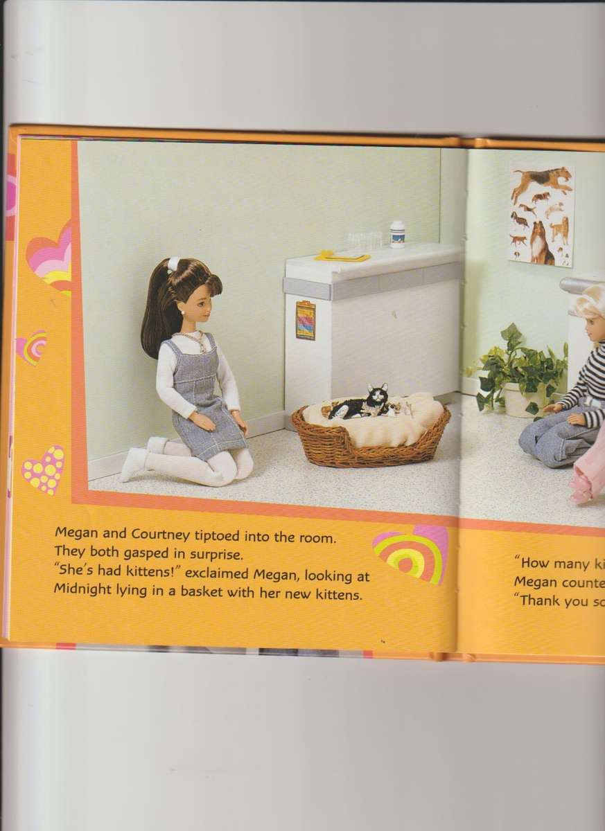 Barbie caring For Animals hard cover book girls children`s story