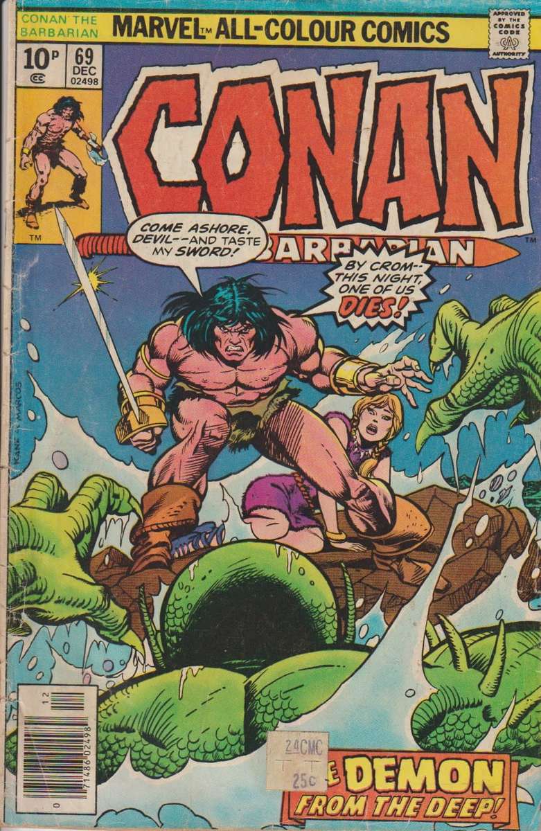 marvel comic book Conan the Barbarian (1970 Marvel) #69 old rare vintage collectable