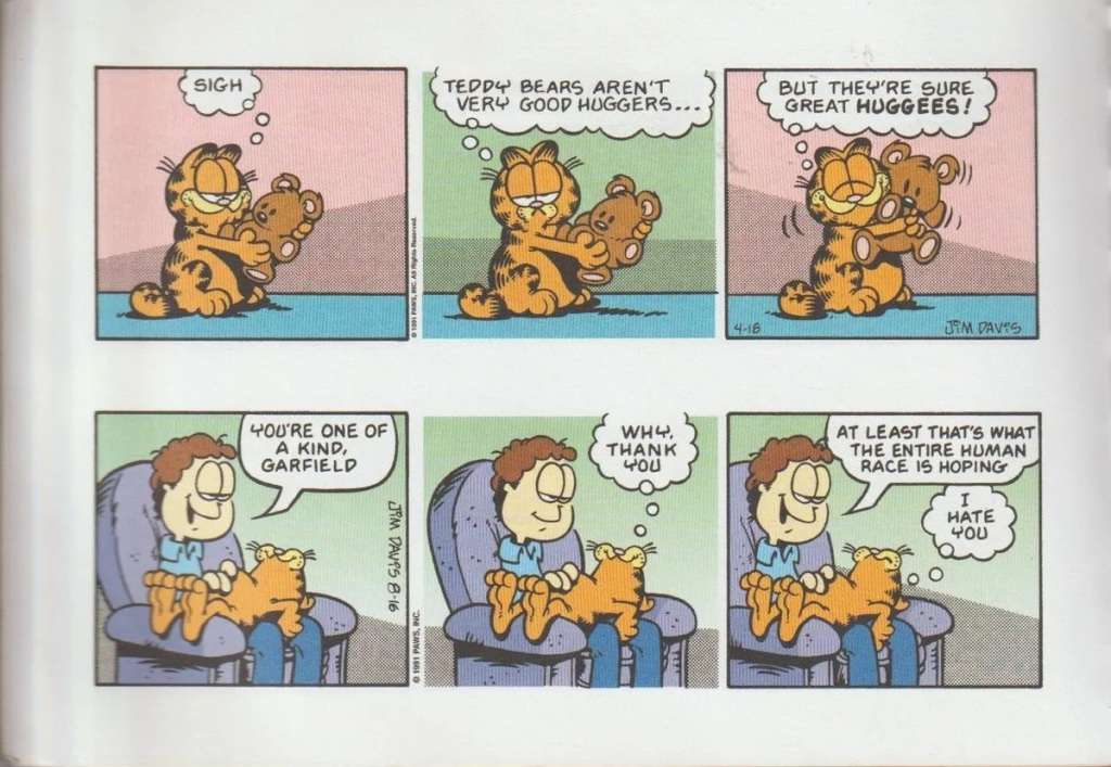 Garfield Out for the couch by Jim Davis cartoon comic strip book