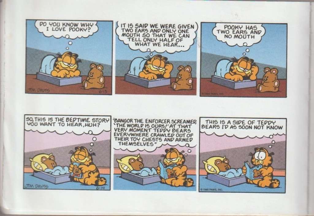 Garfield Out for the couch by Jim Davis cartoon comic strip book