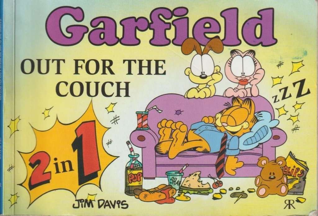 Garfield Out for the couch by Jim Davis cartoon comic strip book