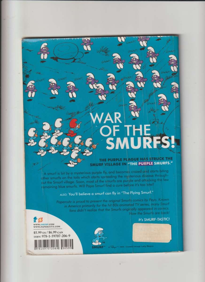 Smurfs By Peyo Purple Smurfs cartoon kids children`s comic book