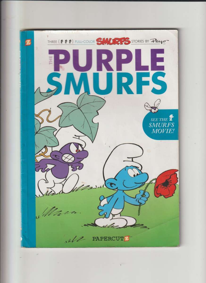 Smurfs By Peyo Purple Smurfs cartoon kids children`s comic book