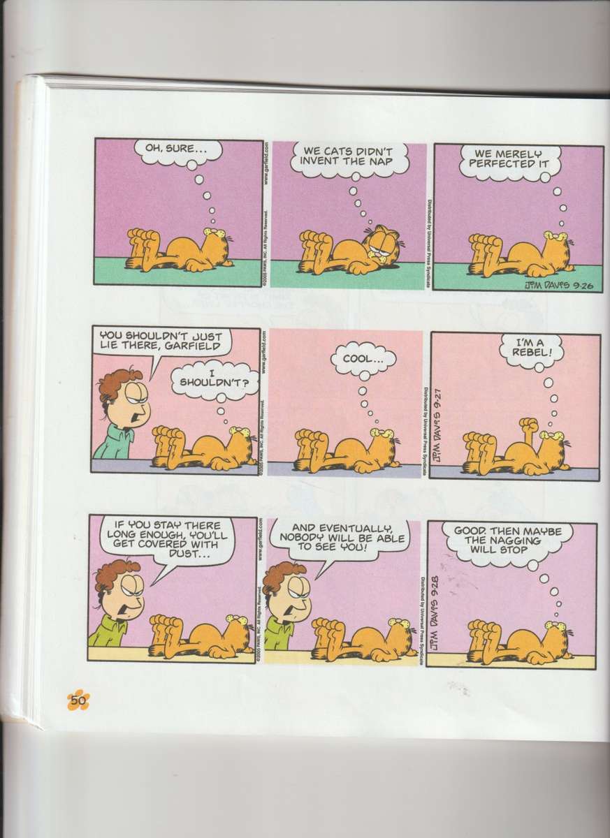 Garfield Gets His Just Desserts By Jim Davis His 47th Book classic cartoon comic book
