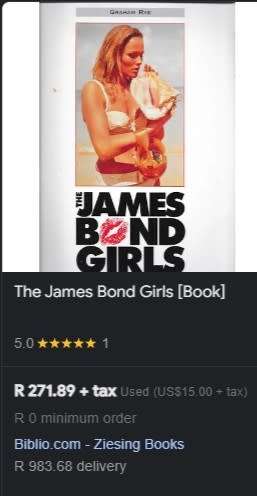 The James Bond girls book 1997 (movie Ian Fleming) rare collectable