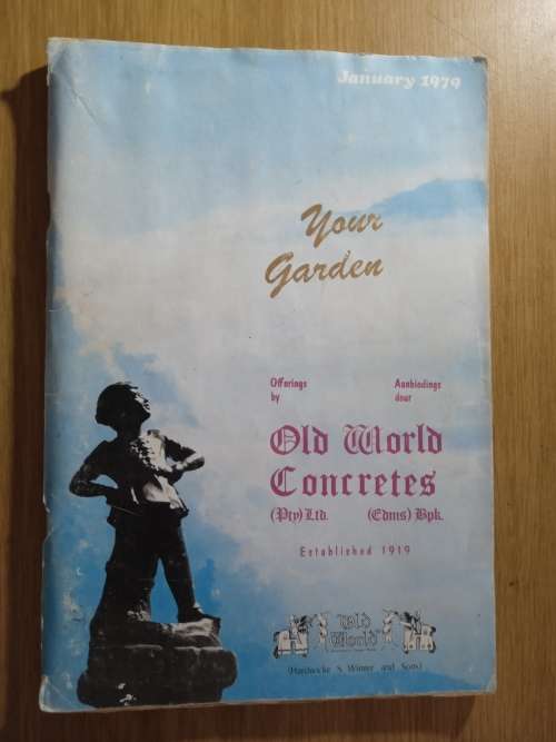 You Garden. Offerings by Old World Concretes (product catalogue January 1979)
