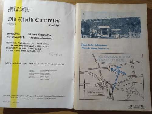 You Garden. Offerings by Old World Concretes (product catalogue January 1979)