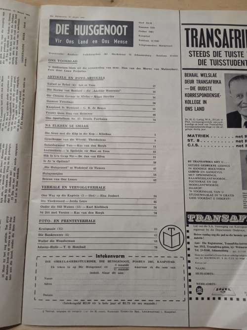 Die Huisgenoot 27 Maart 1964 tydskrif