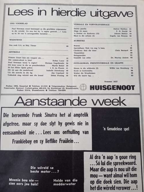 Die Huisgenoot 18 Augustus 1972 tydskrif