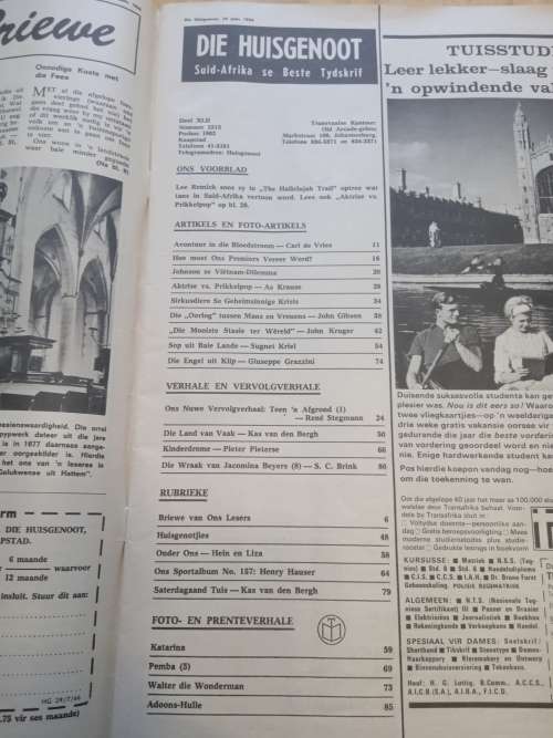 Huisgenoot 29 Julie 1966 tydskrif