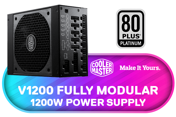 CoolerMaster V1200 1200W Fully Modular Power Supply