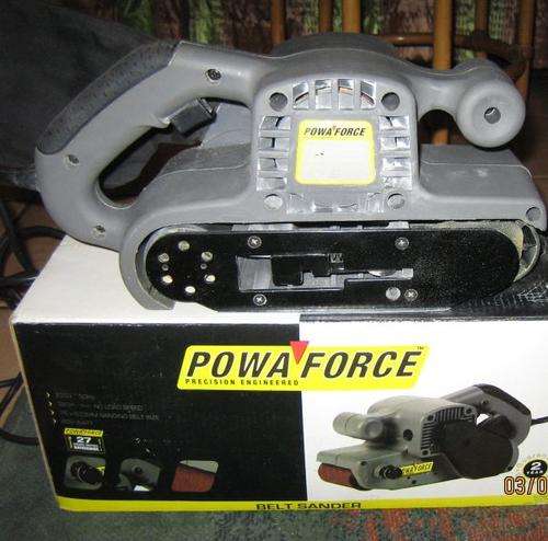 POWAFORCE BELT SANDER 800WATT 380m/mm- ESTATE ITEM 0013/13