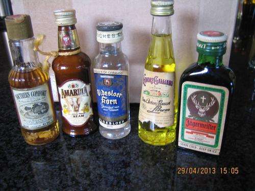 Highly collectable Miniature liquor bottles  Estate 00197/013