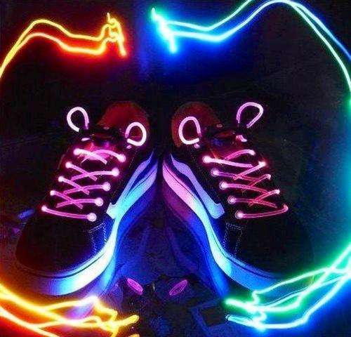 IN STOCK! LED Light Up Shoes Shoelaces Flashing