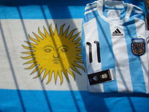 Argentina soccer home 2010 TEVEZ