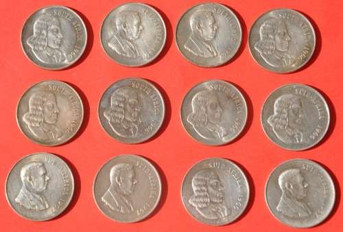 SILVER R1 1966 & 1967 - both Afrikaans & English - Riebeeck & Verwoerd - 80% Silver - bid per coin