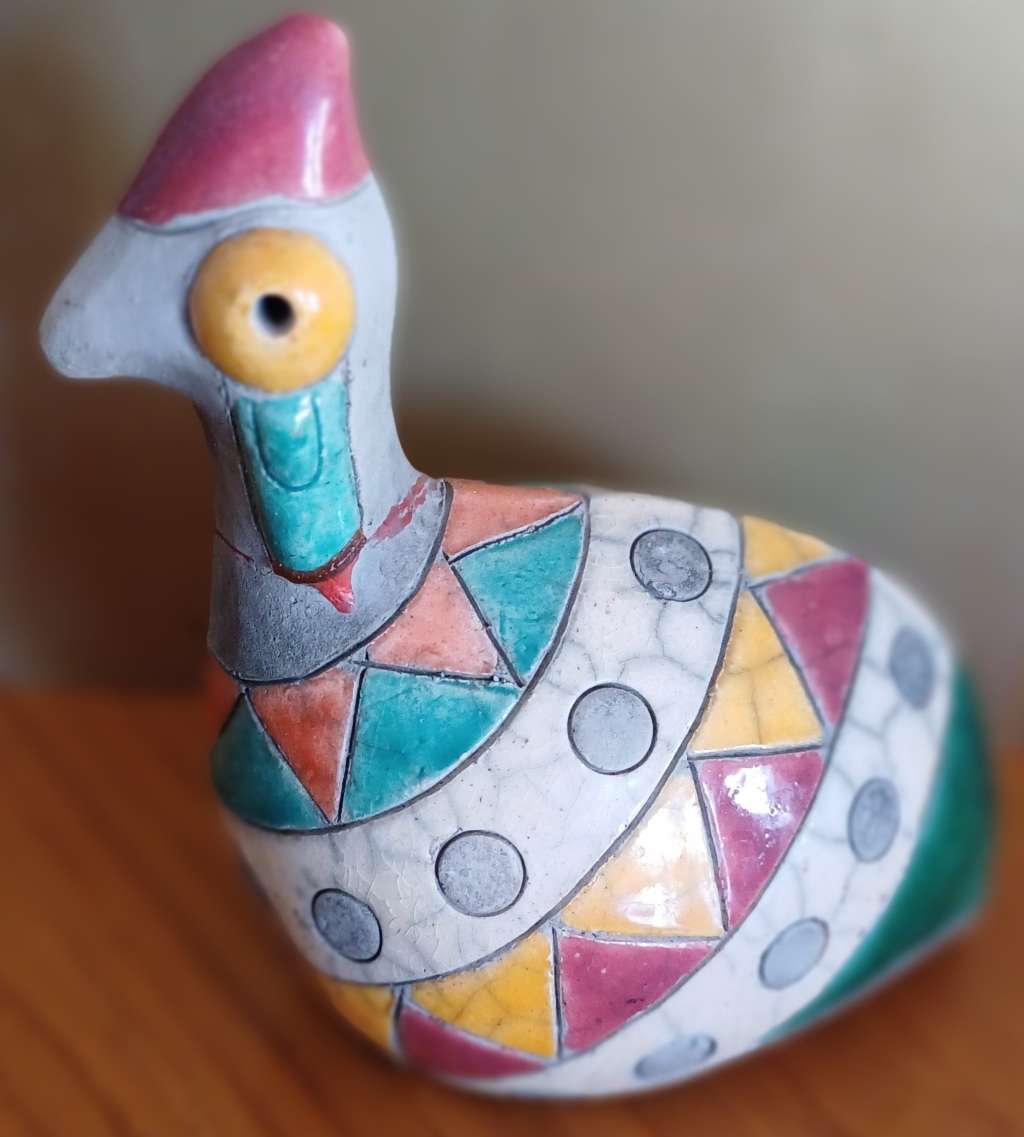 Raku Guinea Fowl