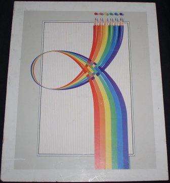 Abstract Swirl Of Coloured Pencils