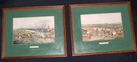 Set Of 2 Hunting Scenes