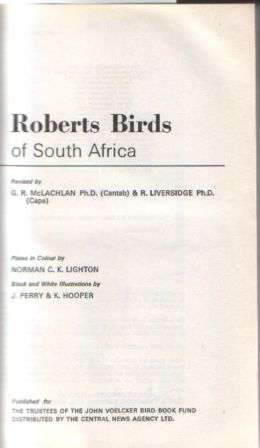 Roberts Birds of South Africa