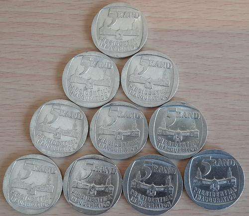 10 x CIRCULATED 1994 PRESIDENTIAL INAUGURATION R5