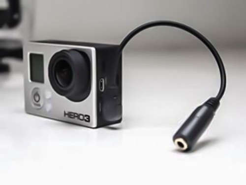 10-PIN 3.5mm Mic Transfer Cable Adapter for Microphones for Gopro Hero 3 4