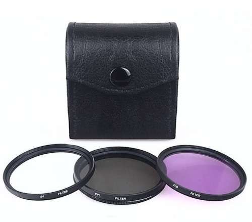 67mm 3-filter set  (CPL, UV, FLD, Filter Case)