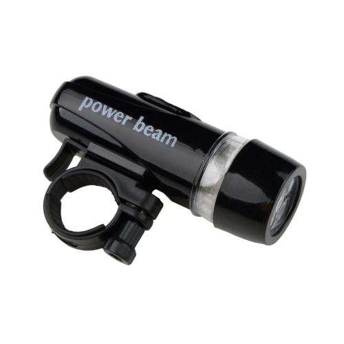 Bicycle 5 LED Power Beam Front Head Light Headlight Torch Lamp Black
