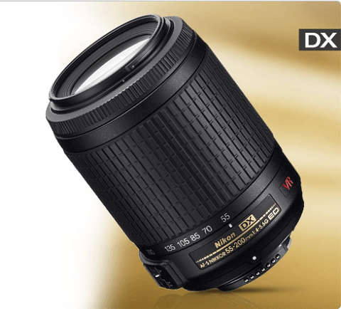 Nikon AF-S 55-200mm f/4-5.6G IF-ED DX VR LENS