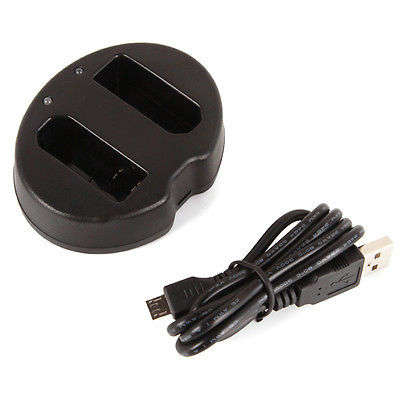 USB Dual Battery Charger For Nikon EN-EL14 EN-EL14a MH-24