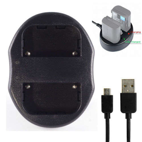 USB Dual Battery Charger For NP-FW50