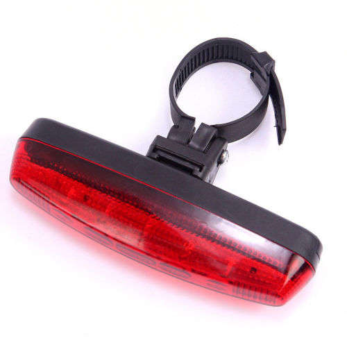 5x LED Cycling Bike Bicycle Red Night Super Bright Rear Tail Light 4 Modes Lamp