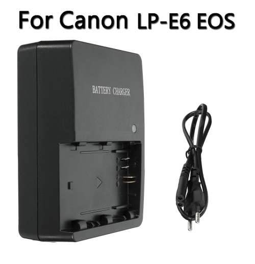 Charger for Canon LC-E6 / LP-E6 Battery (Canon 6DI, II, 7DI; II; 60D; 70D; 80D, 5D II; III; IV)