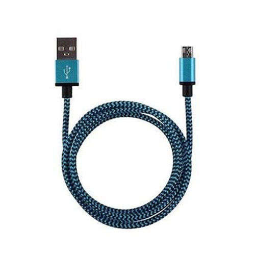 Braided Aluminum Micro USB Data&Sync faster Charger Cable For Samsun & Android