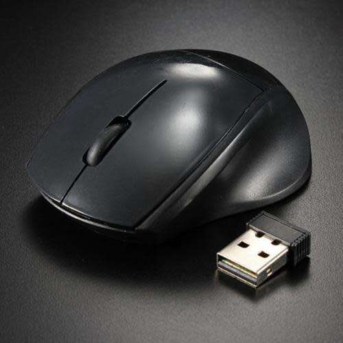 2.4 GHz Wireless Optical Mouse For PC Laptop Small BLACK