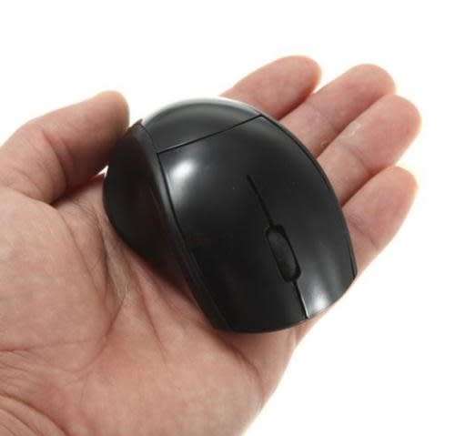 2.4 GHz Wireless Optical Mouse For PC Laptop Small BLACK