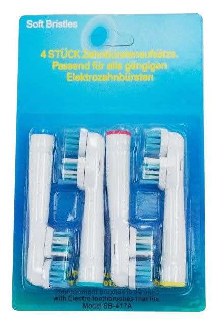 4 PCS Electric Toothbrush Heads Replacement for Braun Oral B FLOSS ACTION