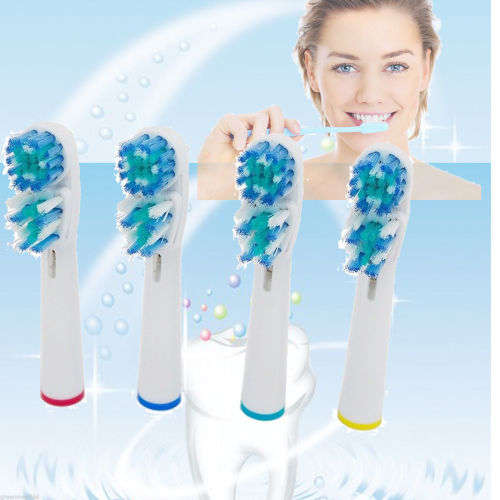 4 PCS Electric Toothbrush Heads Replacement for Braun Oral B FLOSS ACTION
