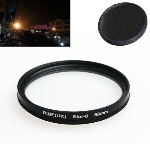 58mm 4 6 8 Point Line 4X 6X 8X Star Filter Kit