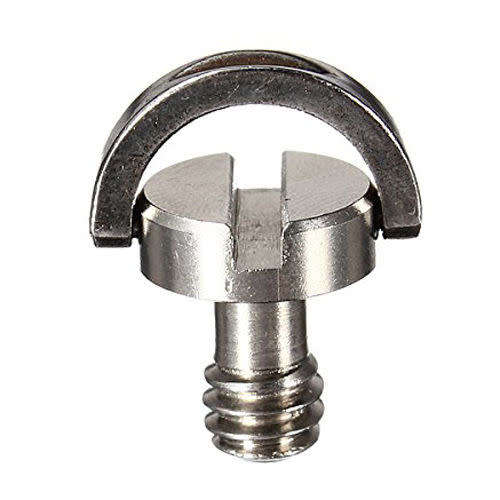1/4` Screw D-Ring For Camera Tripod Monopod Quick Release Baseplate