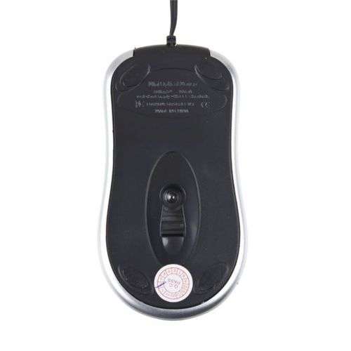 Mini Retractable USB Wired Mouse Mice For PC Laptop Computer (Black)