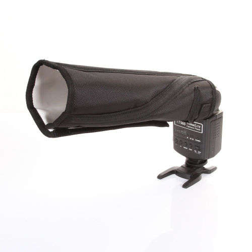 Camera Speedlite Snoot Beam Reflector Diffuser Foldable & Flexible (Canon Nikon Metz etc.)