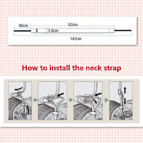 Single Camera Strap for DSLR Digital SLR (VINTAGE DESIGN)