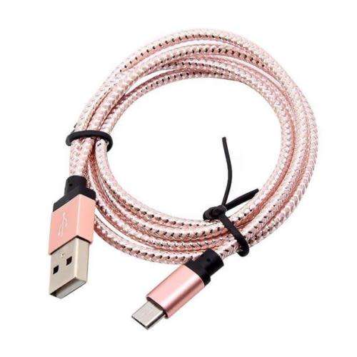 1 meter Micro USB A to USB 2.0 B Braided Fast Data Sync Charger cable for Samsung & Android