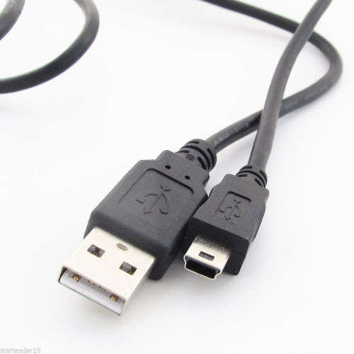 60cm USB 2.0 A Male to Mini-USB 5pin B Male Data/Charging Cable
