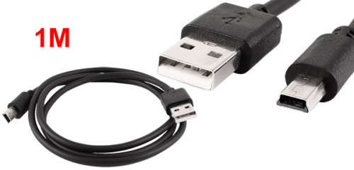1m USB 2.0 A Male to Mini-USB 5pin B Male Data/Charging Cable