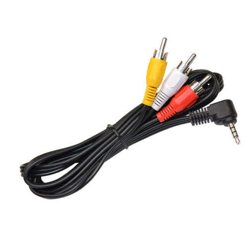 3.5mm Jack Plug to 3 RCA Male Connectors Adapter Audio Video Cable AV DV MP4